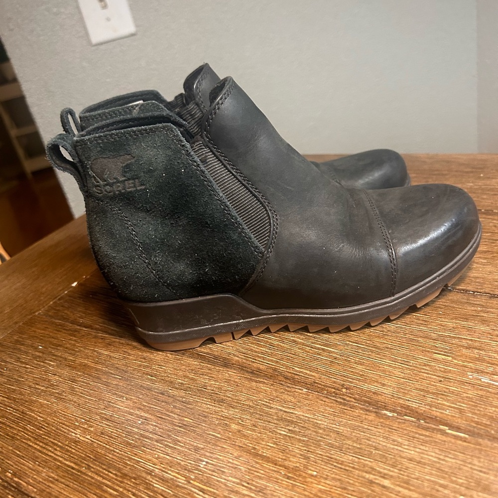 Sorel Evie Pull on Leather pull on waterproof boots size 5.5 - Picture 7 of 15